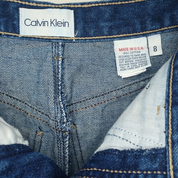 Calvin Klein Denim Blue Pencil Skirt - Picture 3 of 11